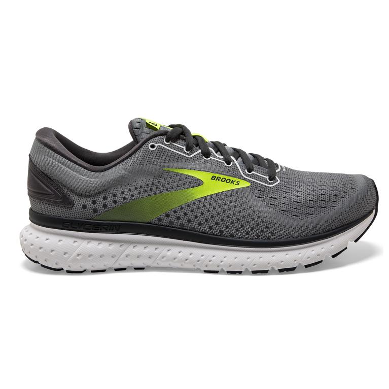 Brooks Men's Glycerin 18 Road Running Shoes - Primer Grey/Ebony/Nightlife (XAZW57103)